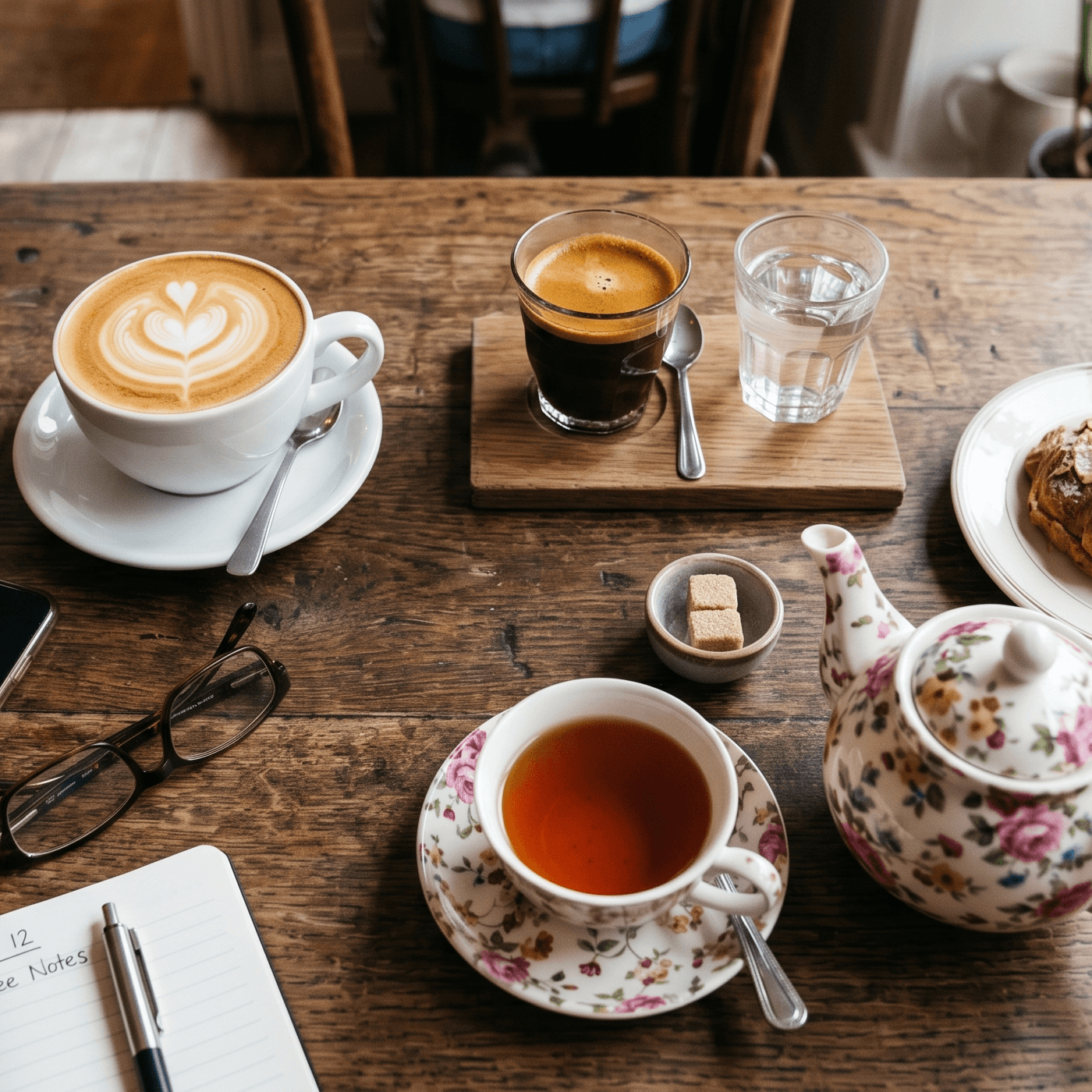 Busy coffee house using digital loyalty cards