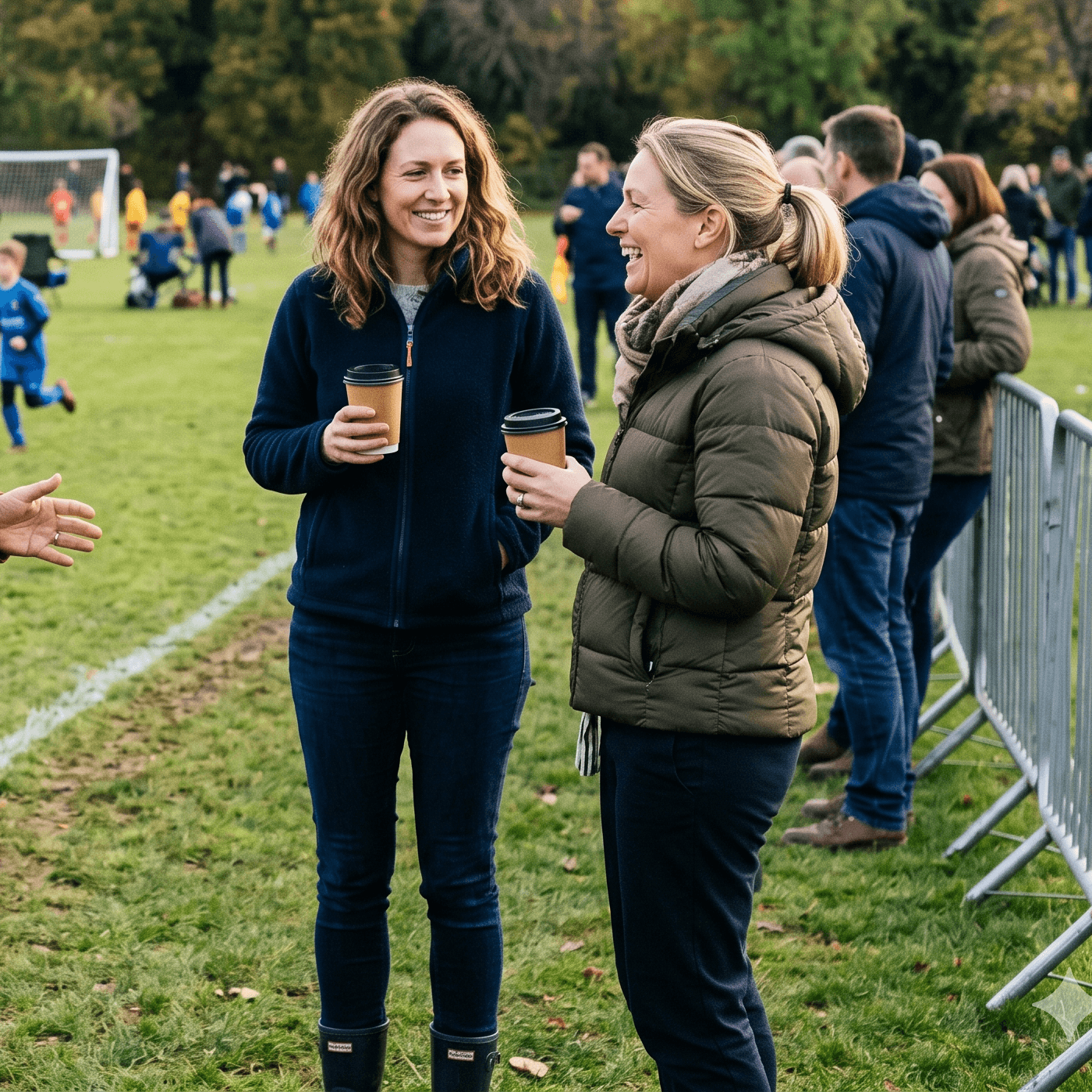 Grassroots football supporters using club cafe rewards