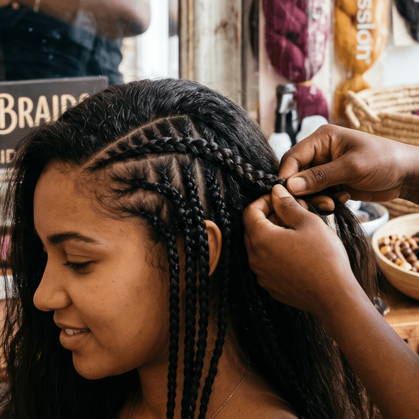 Hair braiding