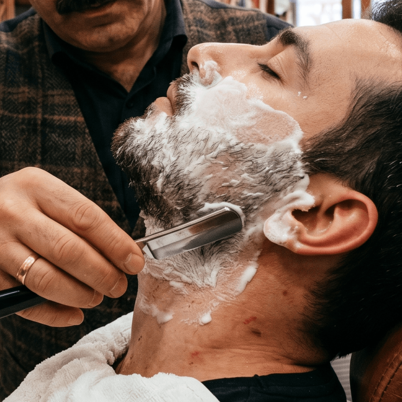 Barber loyalty card saved to phone wallet
